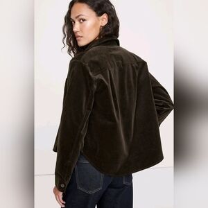 NWT 2025 Banana Republic Corduroy Shirt Ganache Brown Relaxed Fit-Small